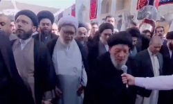 وصول جثمان عقيلة المرجع الأعلى الى مرقد الامام علي "ع"